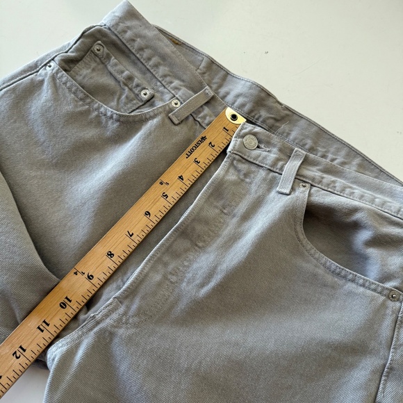 Levis Strauss 501 XX VTG 90s Light Gray Denim Button Fly Jeans Mens 34 x 34 - Picture 8 of 10